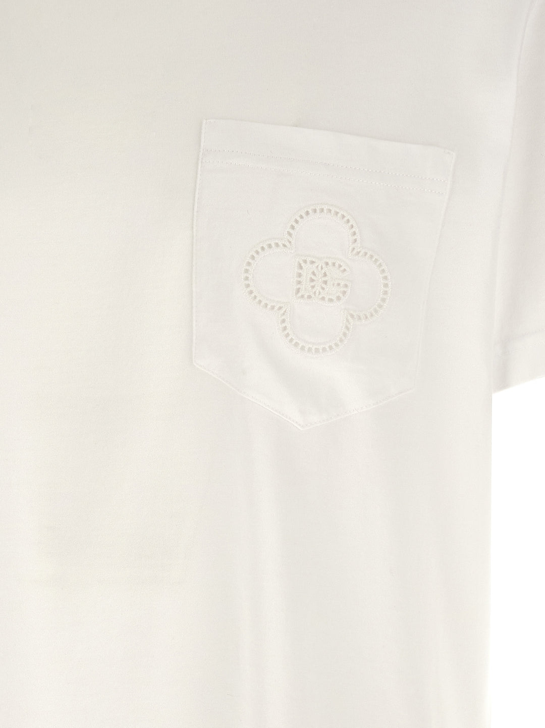 Dolce & Gabbana Openwork Logo T-shirt - White | 484321e11803a78ead127682e93f086ad3cb7bba