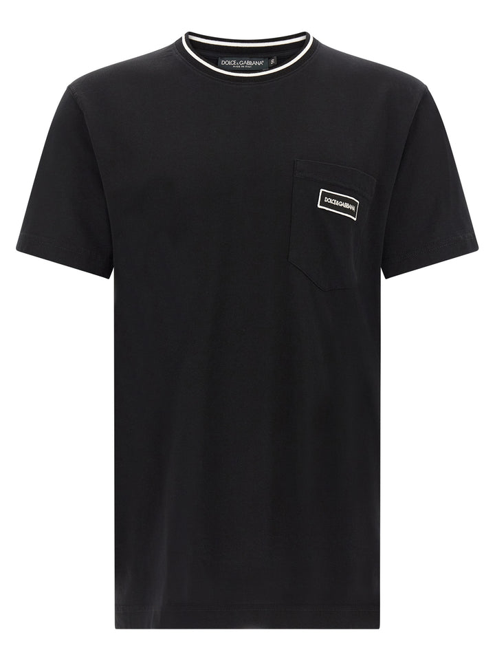 Dolce & Gabbana Logo Pocket T-shirt - Black | 977d9892928c57ee64ffbd18472beb7cddb23924
