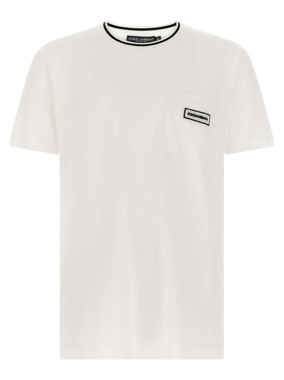 Dolce & Gabbana Logo Pocket T-shirt - White | 0f26c1f48225f12ed351179d8e527e6c49d53868