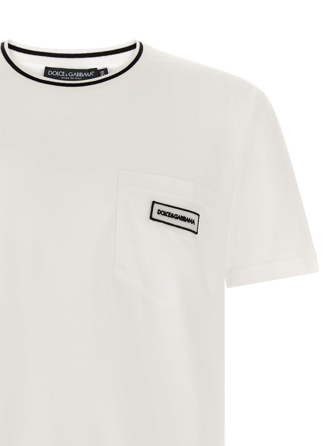 Dolce & Gabbana Logo Pocket T-shirt - White | 3ec5db57ec77b6bf6ad63941178b1fb938500961