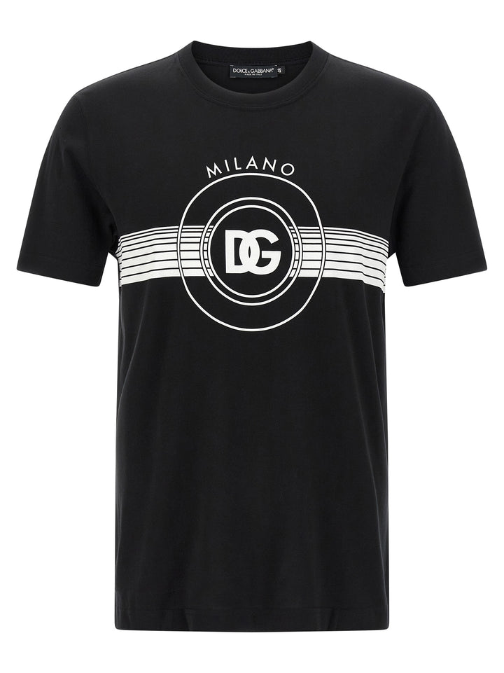 Dolce & Gabbana Dg Logo Print T-shirt - White/Black | 6e01a3422f95e29d7c75c0e0136545763759e2d2