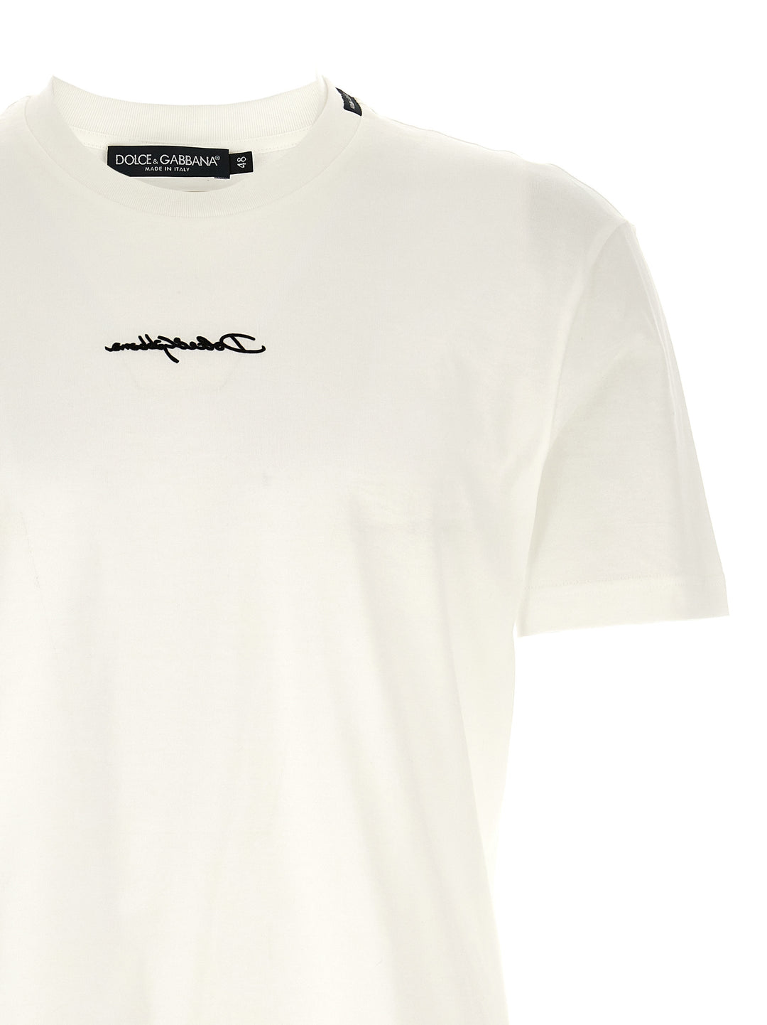 Dolce & Gabbana Logo Patch T-shirt - White | 40b76833462a86ce373590a198d09fb4c0df8057