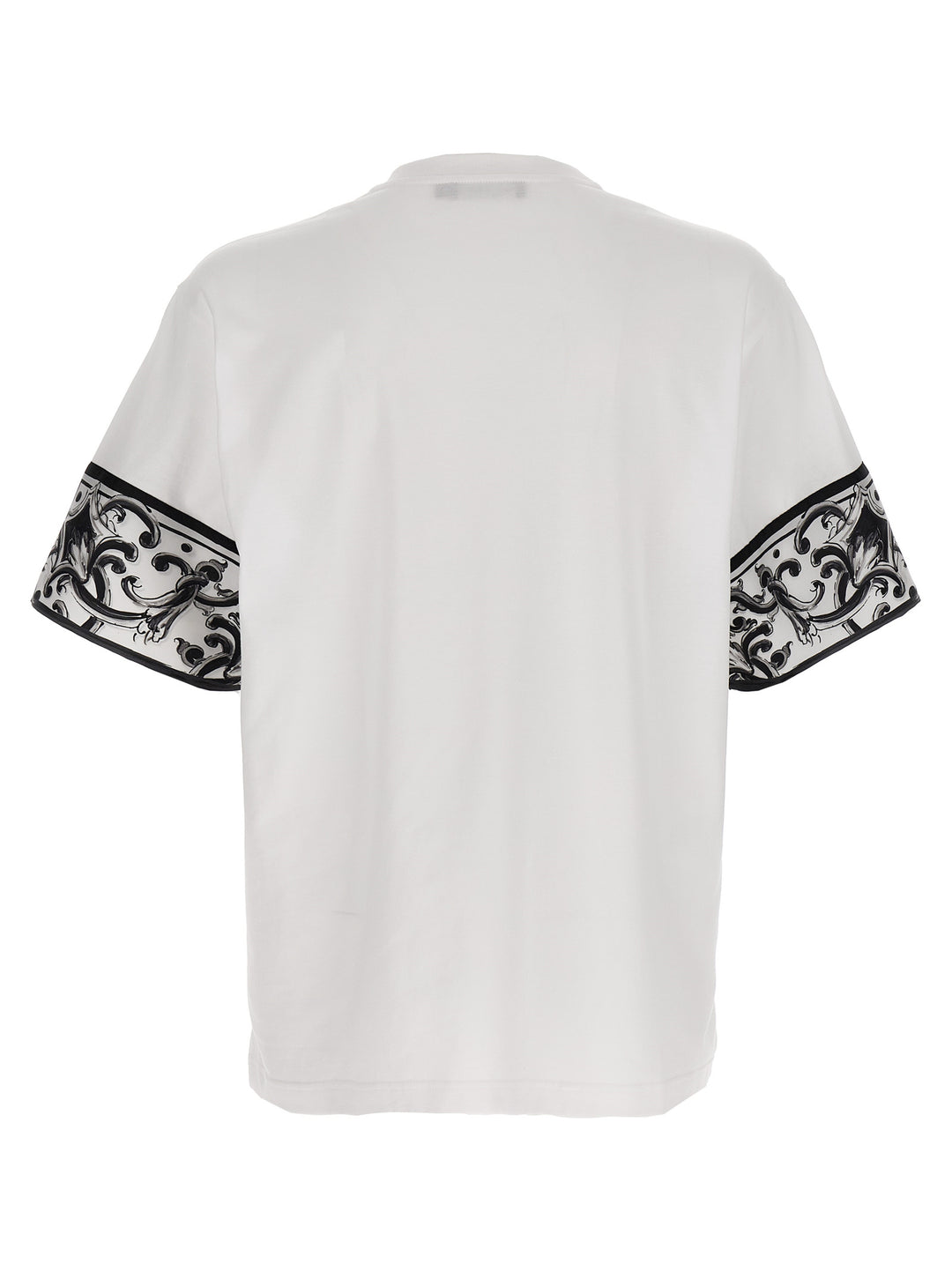 Dolce & Gabbana Maiolica T-shirt - White/Black | c9f3b83831fb6cf8cab797573e33a865539d57a6