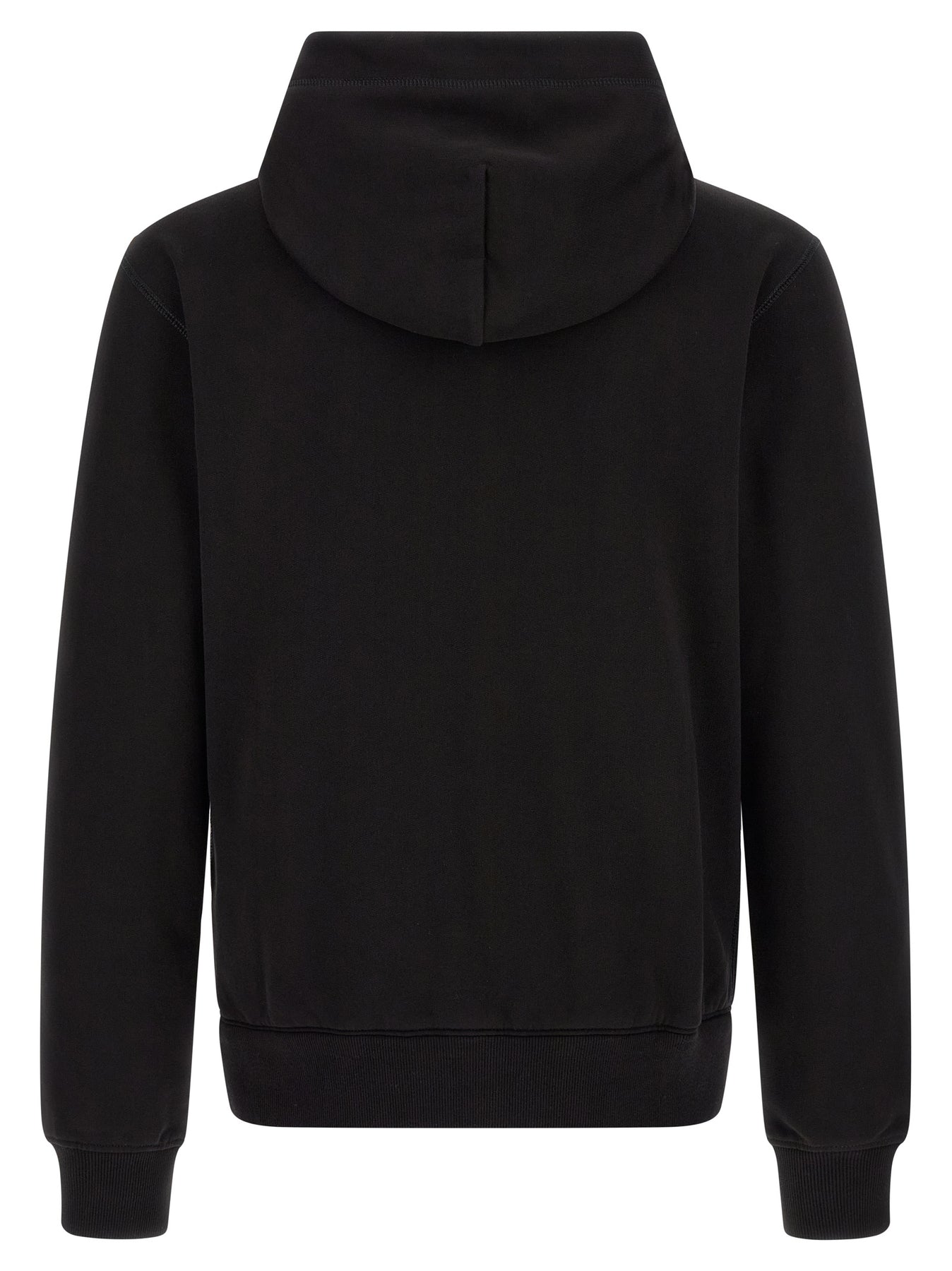 Dolce & Gabbana Logo Plaque Hoodie Sweatshirt - Black | ad88b140f384a0146c8ece924f90657f5106f207