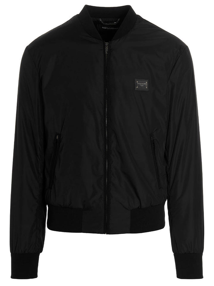 Dolce & Gabbana Dg Essential Puffer Jackets - Black | e8066467d6651db753b4c6cc3c2a9e374a37394e