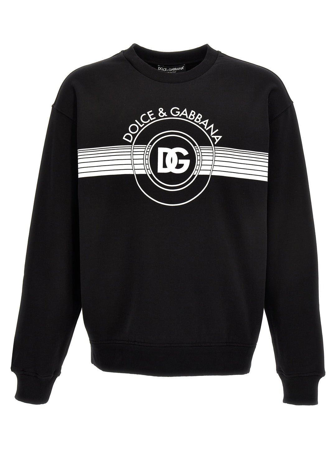 Dolce & Gabbana Logo Print Sweatshirt - White/Black | 10173619d75ec95b798bf89a14688eb1126f6a77