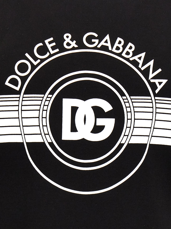 Dolce & Gabbana Logo Print Sweatshirt - White/Black | 69ab9c1bb1a52dcd0785724b89029f42896646e8
