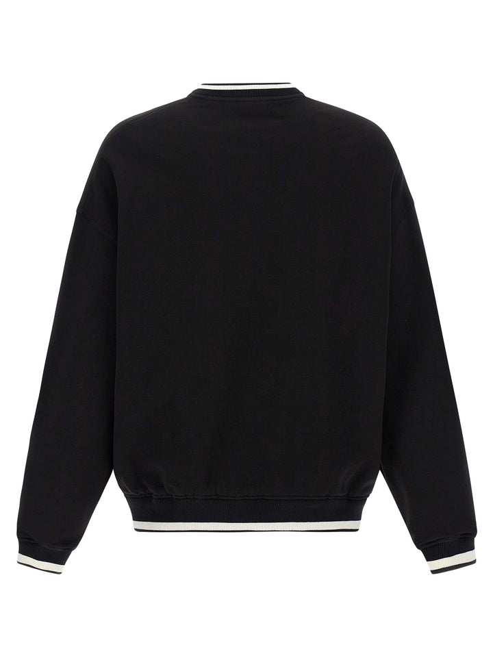 Dolce & Gabbana Logo Embroidery Sweatshirt - White/Black | 907b1c0ba59eac24fbfaa5f870d1dd8cb7af6775