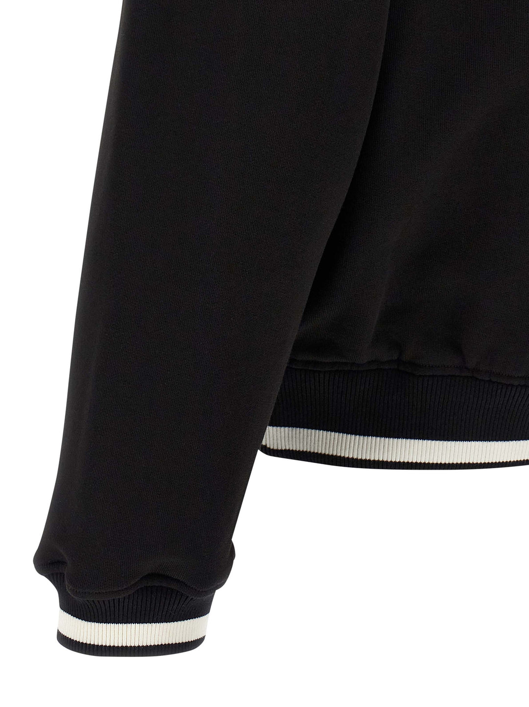 Dolce & Gabbana Logo Embroidery Sweatshirt - White/Black | b80999f6004934f170633fed5c44e91d521ee838