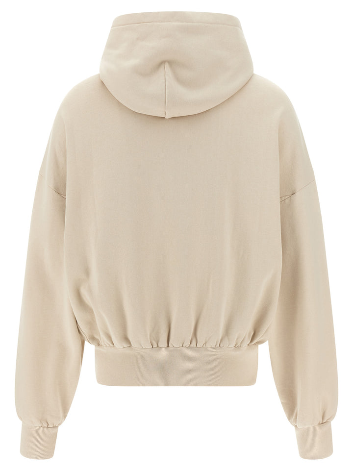 Dolce & Gabbana Logo Print Hoodie Sweatshirt - Beige | 9444421b4578bf1685d41cdceef0b77754f40089