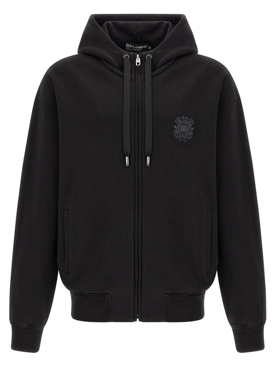Coat Of Arms Logo Hoodie Sweatshirt Black