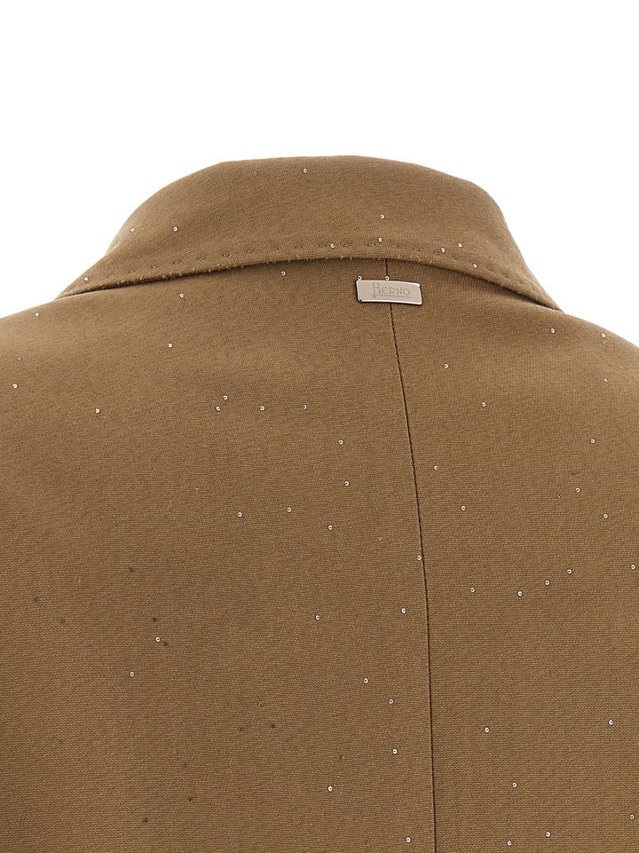 Herno Micro Sequin Blazer BlazerS - Beige | 959ad55d8084a62144cc788a168c08ce3a5f7ee4