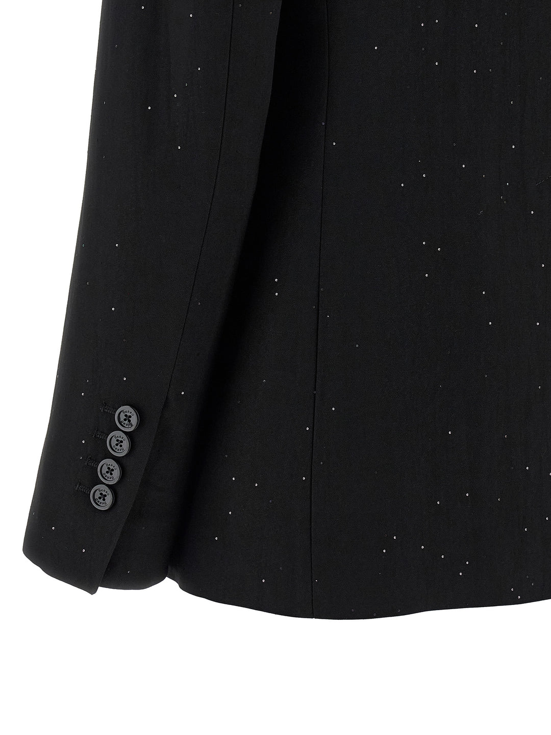Herno Micro Sequin Blazer BlazerS - Black | 75bfbdb4ef3f128b6034e849845b471804a5d22b