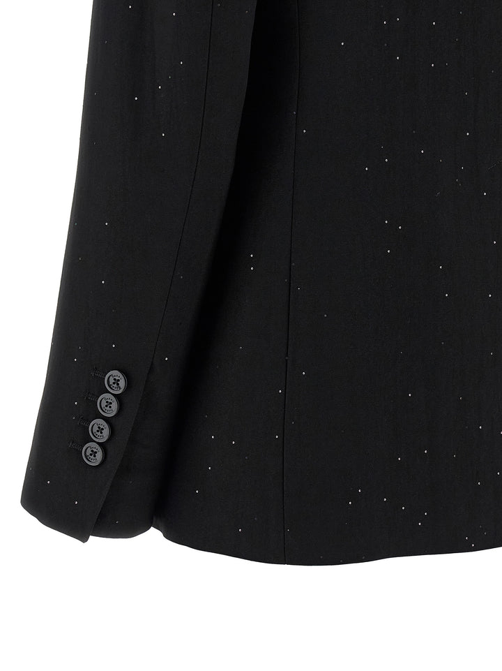 Herno Micro Sequin Blazer BlazerS - Black | 75bfbdb4ef3f128b6034e849845b471804a5d22b