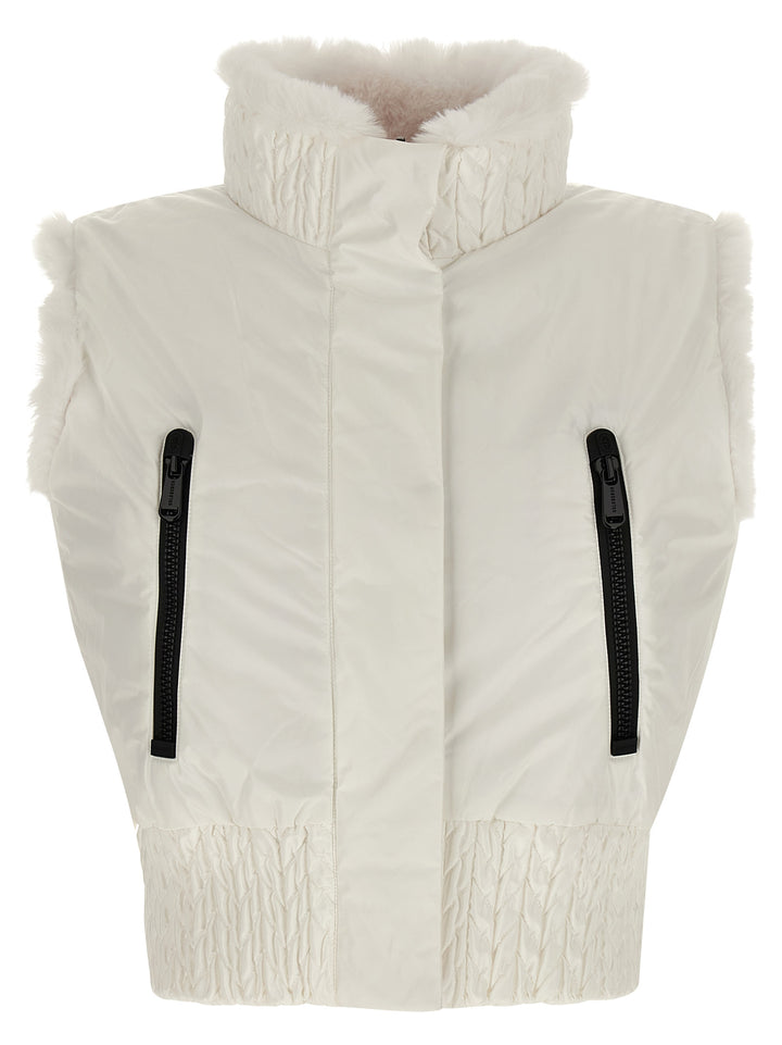 Goldbergh Dahlia Gilet - White | 8c6c40d6ba864c2ff06a6f71eb381ad5eb83bda3