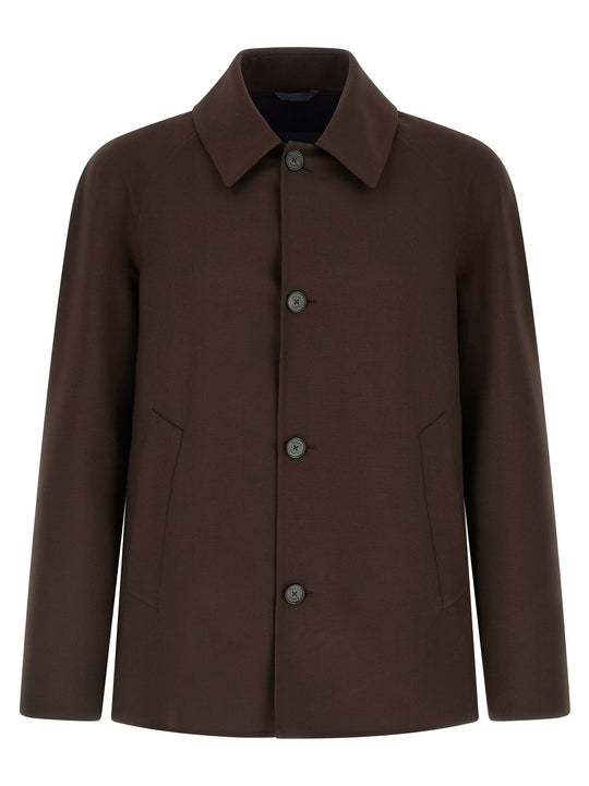 Cool Wool Jacket Puffer Jackets Brown