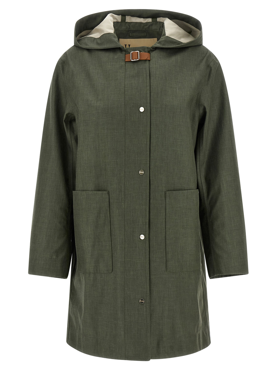 Herno Linen Raincoat Coats and Trench Coats - Green | 56e97b5335af1db134cde4594899127119ddf1b8