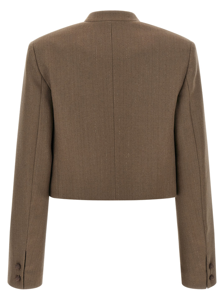 Fabiana Filippi Bolero Blazer BlazerS - Brown | a880397232f7103320f26d79c9cde08cd406aa35