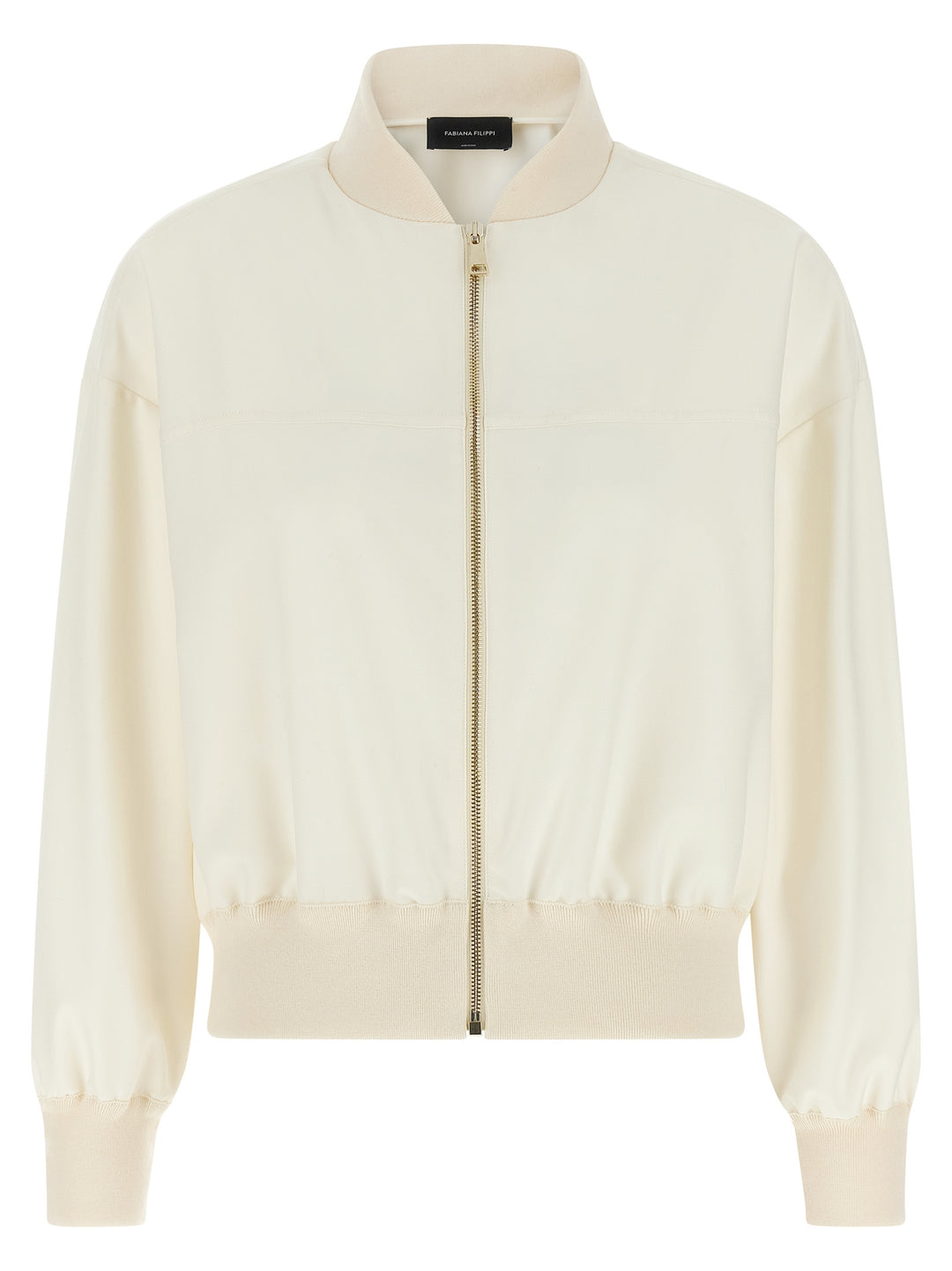 Fabiana Filippi Insert Bomber Jacket Puffer Jackets - White | 9dddfe03512b01265e30d06c17fbcee051d8420b
