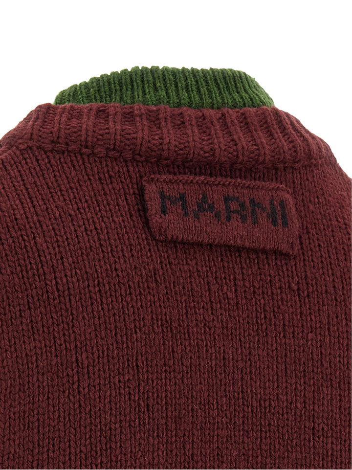 Marni Knit Vest Gilet - Bordeaux | fb29010c5d15197f01cf1cac9393fb994230eae3