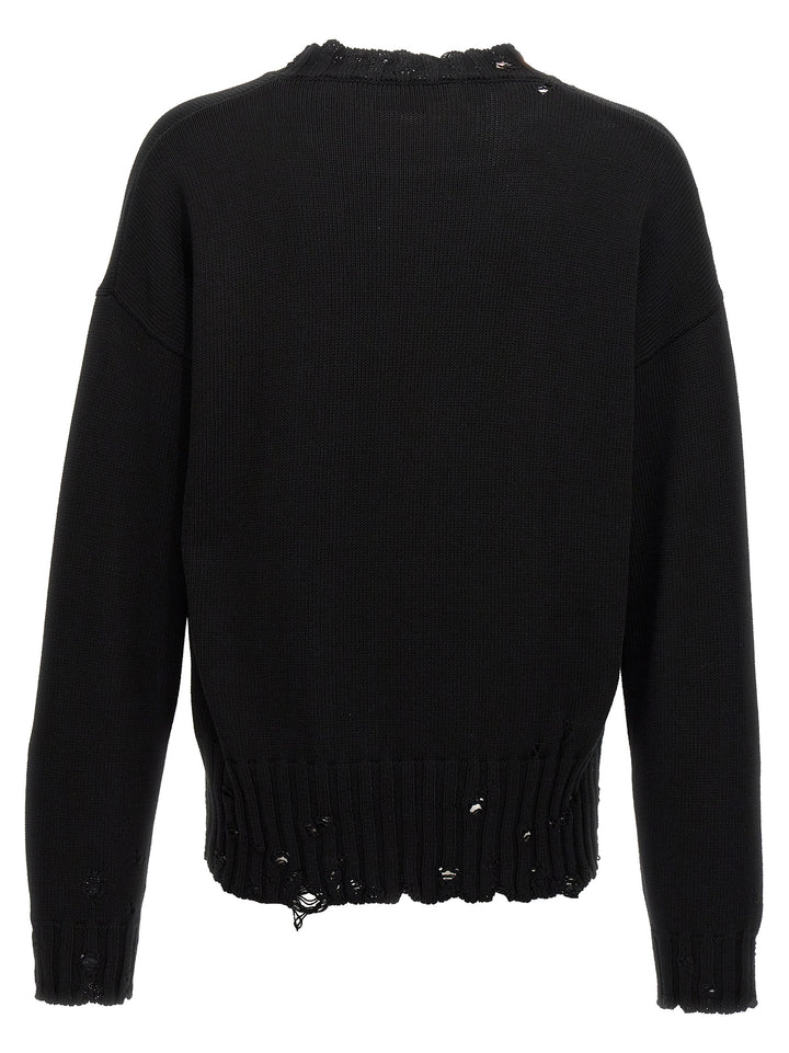Marni Destroyed Effect Sweater Sweaters and Cardigans - Black | 8b81eac1a241d679484ab03689f4e5499d1c2bd1
