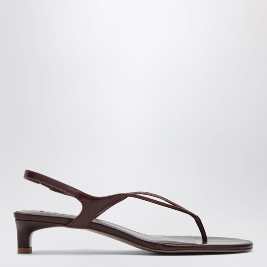 Genesis Heeled Sandals In Mahogany