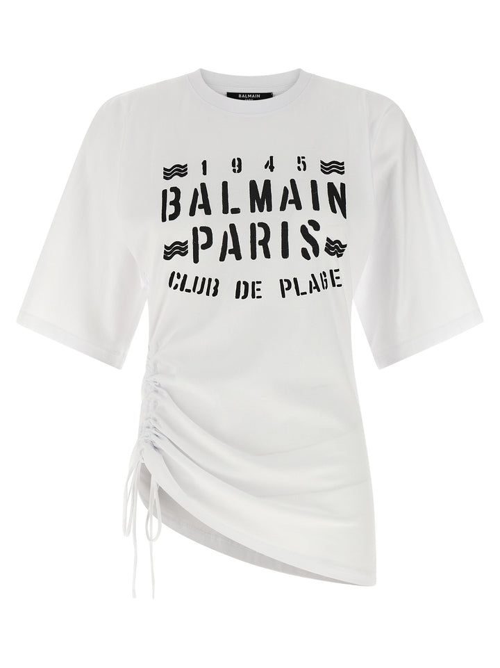 Balmain Balmain Club T-shirt - White/Black | 095e522a15417f8f6e324c0552fd6593d85232e3