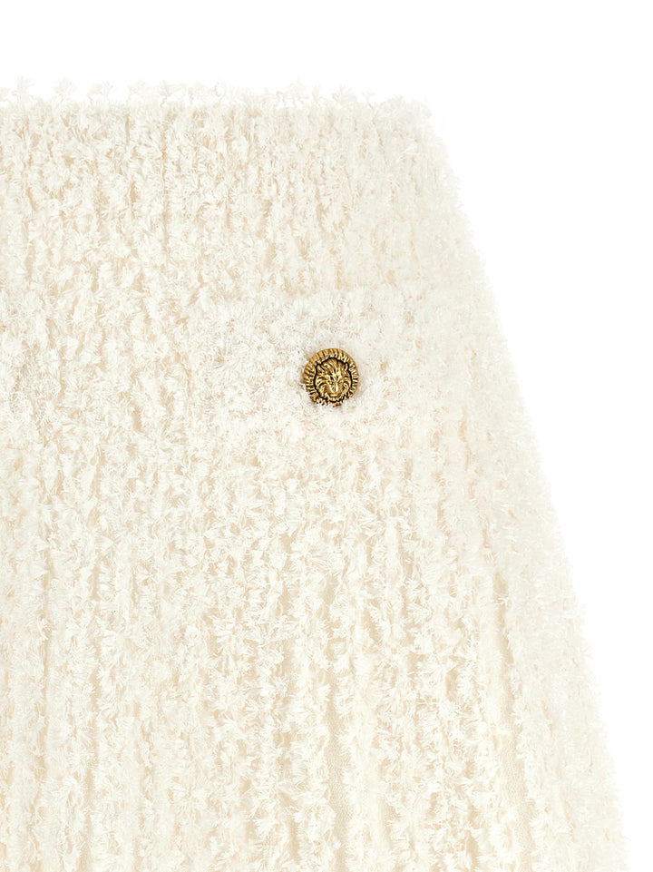 Balmain Plumetis Tweed Skirt Skirts - White | 62e73eb0948517a5b4d25f03a8f8e3c0b0926881