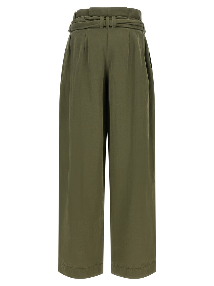 Balmain High Waist Pants - Green | 9f82267fffc9a979708358a31879797172d86b00