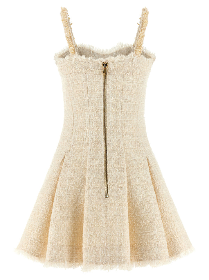 Balmain Conchiglie Dresses - White | 471debfc3debe18a27f0584025942100c1a1fb7e