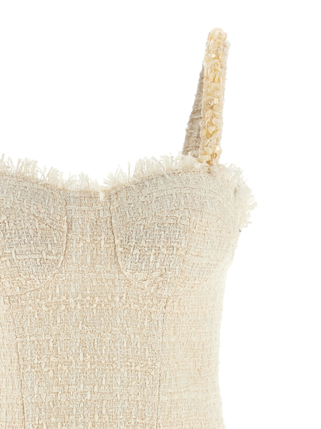 Balmain Conchiglie Dresses - White | 60c394a7fe38b50bac5359aa751fb3ca045f278a