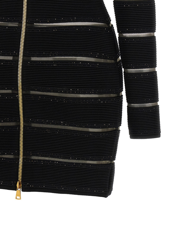 Balmain Bodycon Dress Dresses - Black | 393dca3e265ea9281a362aab2b89c18cadafb4bf