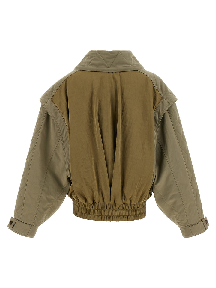 Balmain Utility Puffer Jackets - Green | 1f7bd25cc3b2bb42afc86c4be5159cacf98abe98