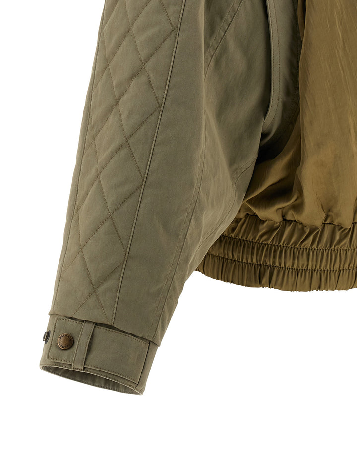 Balmain Utility Puffer Jackets - Green | 89facba3f6d5614e29dc32611b3f9a7cf8b922fc