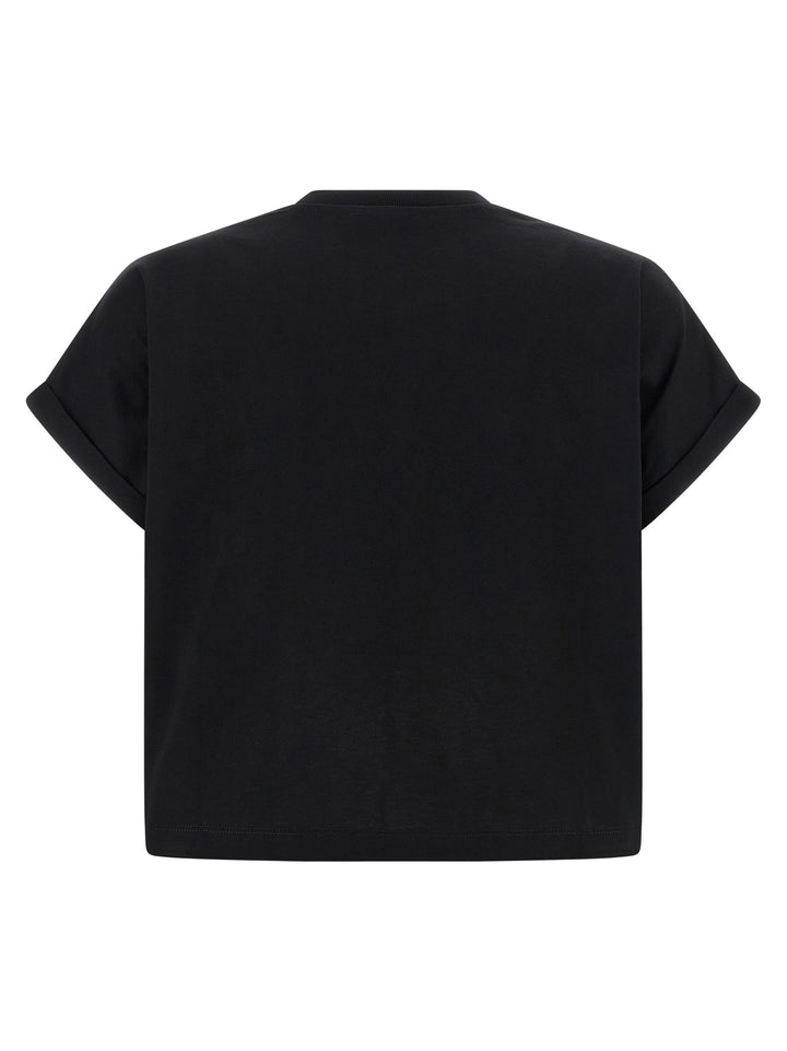 Balmain Cropped T-shirt - Black | 4718b92fc527607e208ee04c793ee8d1edbaf9fc