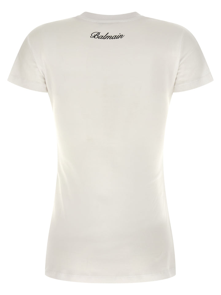 Balmain 3 Buttons T-shirt - White/Black | dc918c6df2628d42da2b22786bc39d5f22cd591e