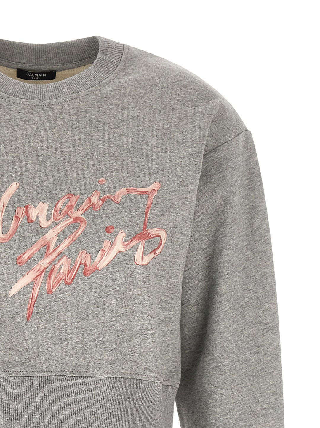 Balmain Balmain Paris Sweatshirt - Gray | 1a6b82f3834f9cde97eb999ceaccff914ecaa0a2