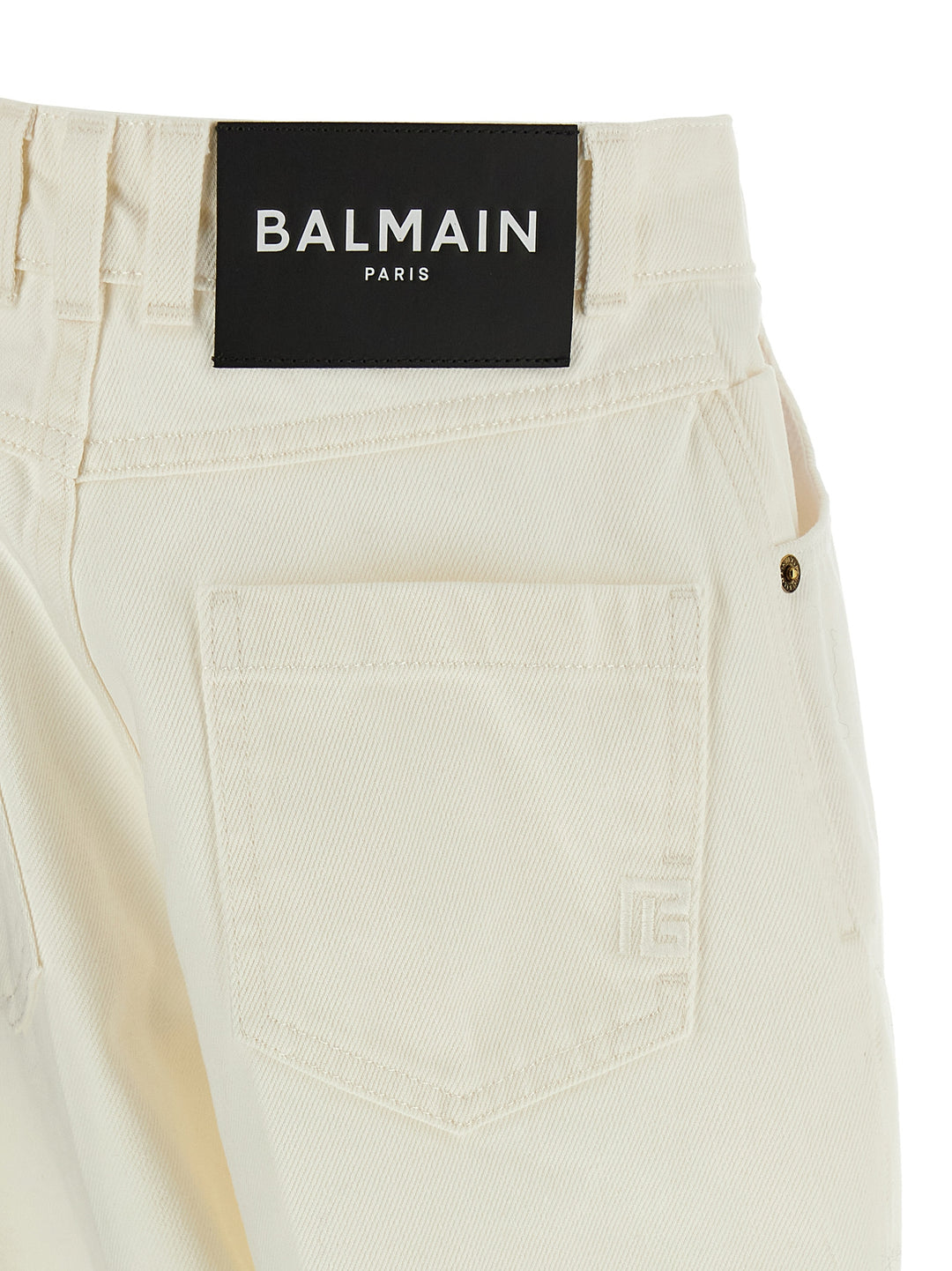 Balmain Embroidery Jeans - White | a202125832ec2e677e64a60cccfd1f45dcbcc5ea