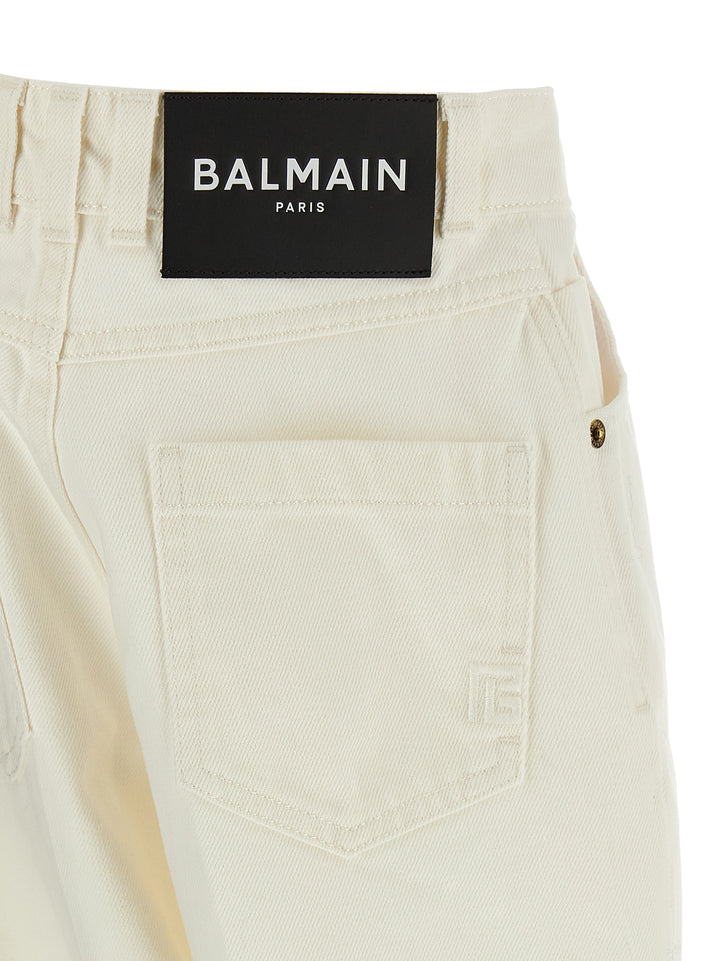 Balmain Embroidery Jeans - White | a202125832ec2e677e64a60cccfd1f45dcbcc5ea