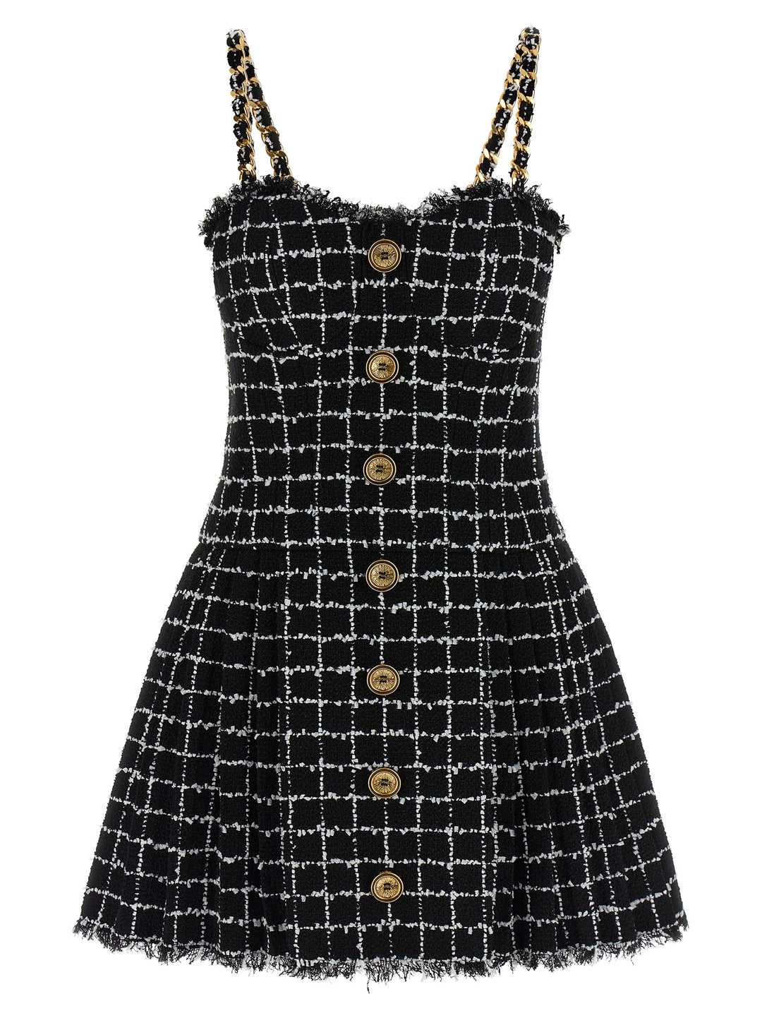 Balmain Tweed Dress Dresses - Black | 16ec0c910c621365a69e323f87cf23cc33e60b33
