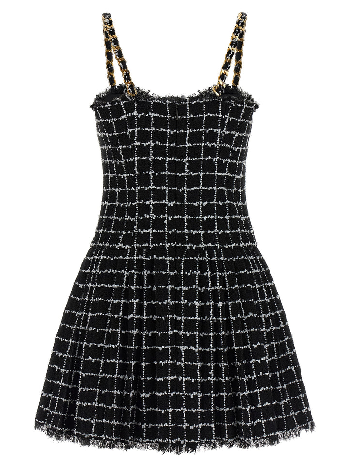 Balmain Tweed Dress Dresses - Black | b512de200f38b2c53c769ce84ca550834c7e8fd4