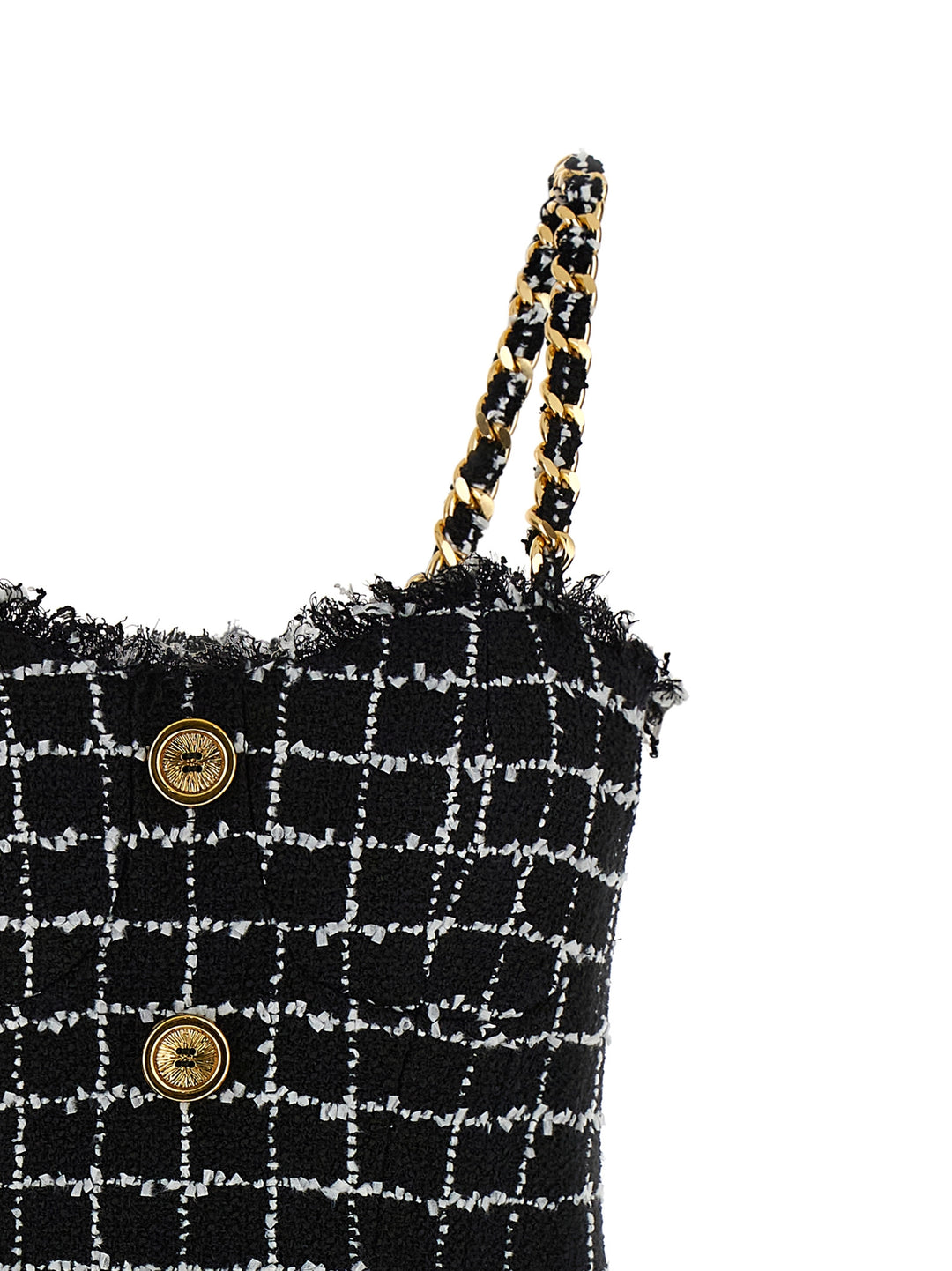 Balmain Tweed Dress Dresses - Black | a3d17fdd383f5a6fc2169264557dbad1e70e4407