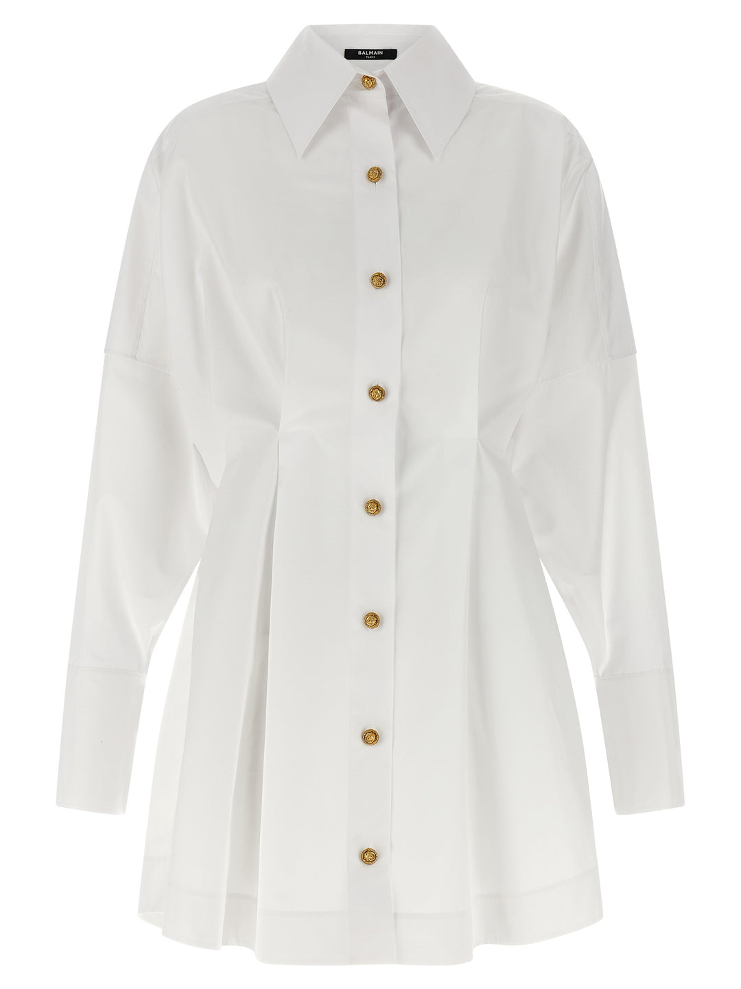 Balmain Chemisier Dress Dresses - White | 2c4f68218331e5df0d3ee114f8c80d6c20a84ee8