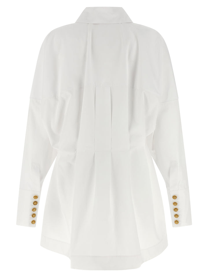 Balmain Chemisier Dress Dresses - White | 04e6982d76355772619cdcbfddd2f684ea778c60