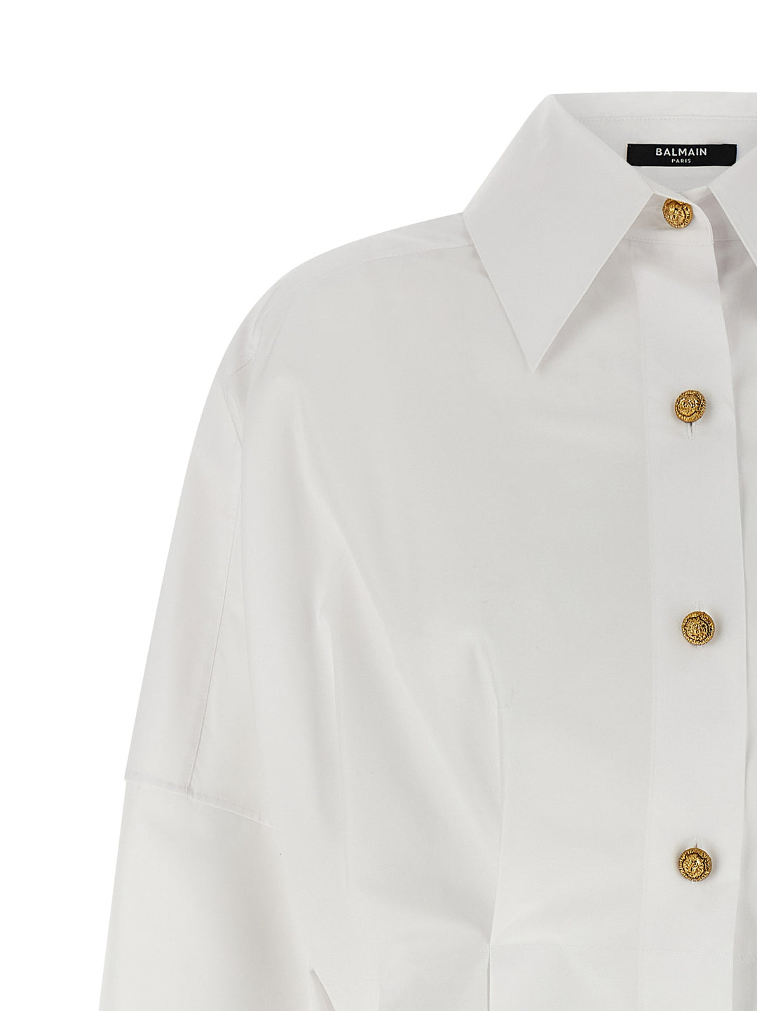 Balmain Chemisier Dress Dresses - White | 9c3eefba3f37fbd391f41fd247a840ee92b7c586