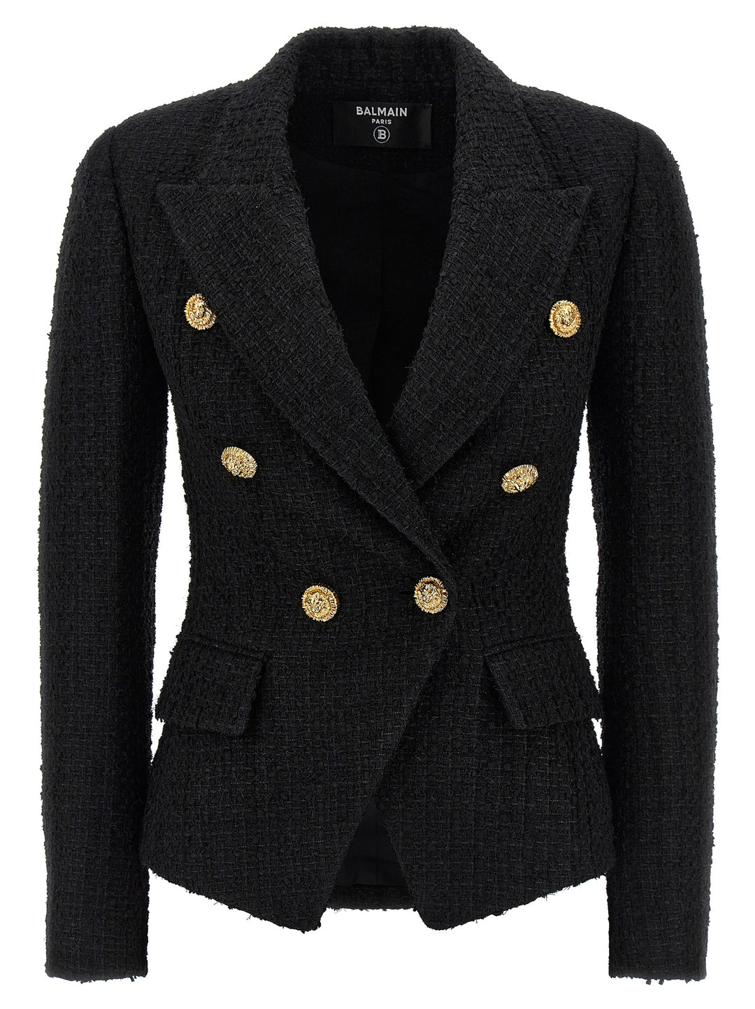 Balmain Tweed Blazer BlazerS - Black | bf9dbfc4d355e6650469c9ac8c27d8adc950ec33