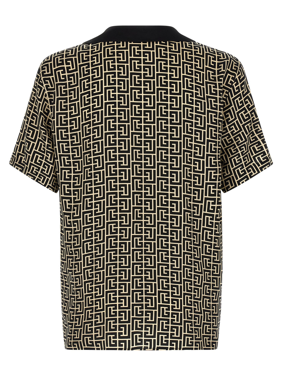Balmain Monogram Shirt Shirt and Blouse - White/Black | 8be99aa1bd39bf41aba68e71e8a0b39609b722fb