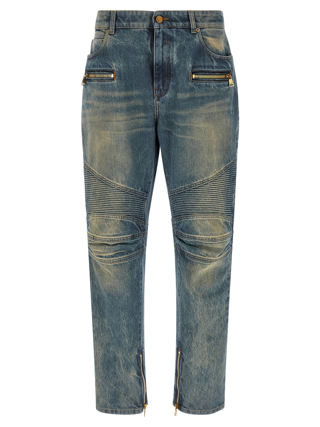 Balmain Biker Jeans - Blue | a50d5c661e0b344ac29472e167ae3261865596cf