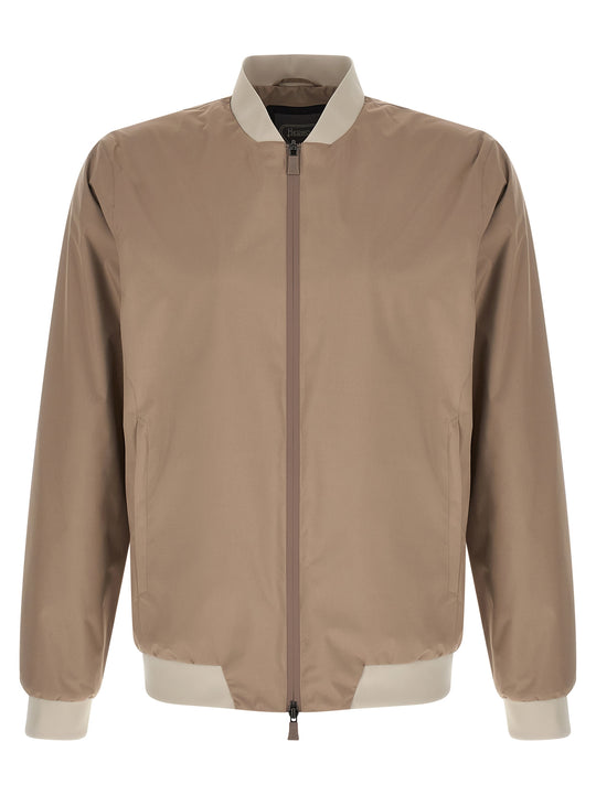 Functional Puffer Jackets Beige