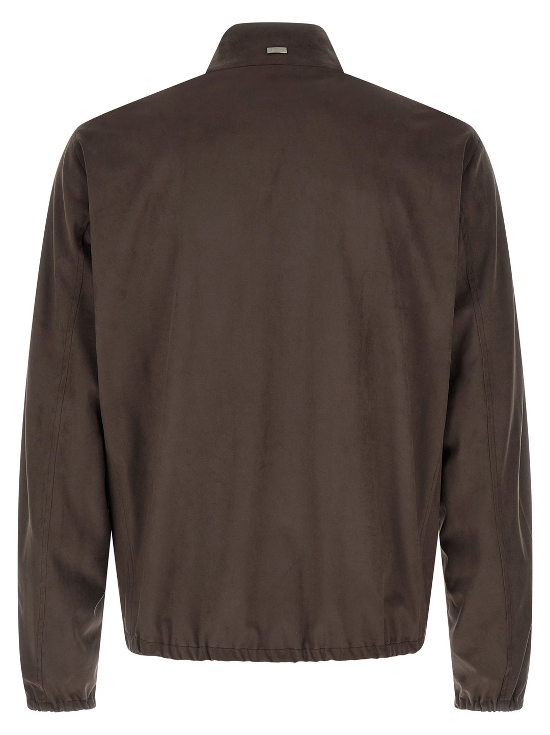 Herno Suede Effect Jacket Puffer Jackets - Brown | 4d4087e0f587fd1a2117f96ae6dc6c8e319a1542